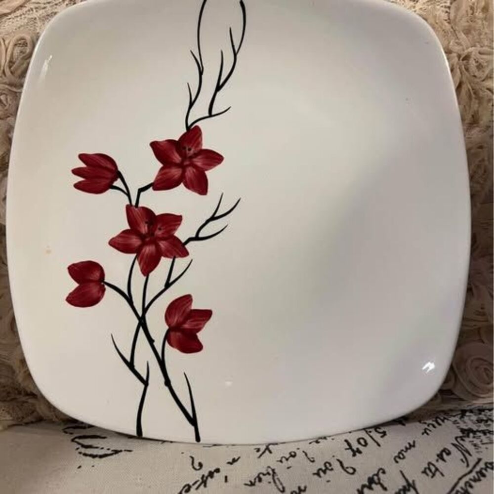 Orchard ware vintage floral plate -and 2 bonus mug set - Picture 2 of 6